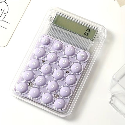 8-Digit Student Calculator – Large LCD Display | Random Color