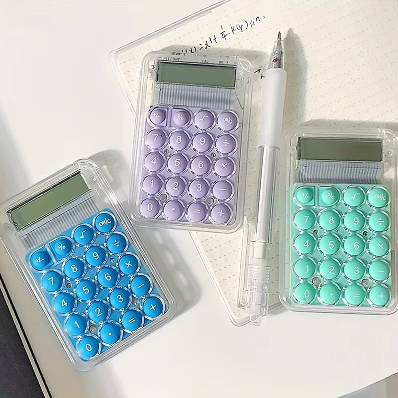 8-Digit Student Calculator – Large LCD Display | Random Color