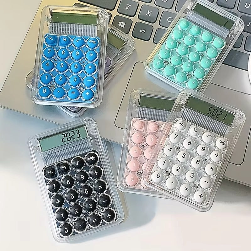 8-Digit Student Calculator – Large LCD Display | Random Color