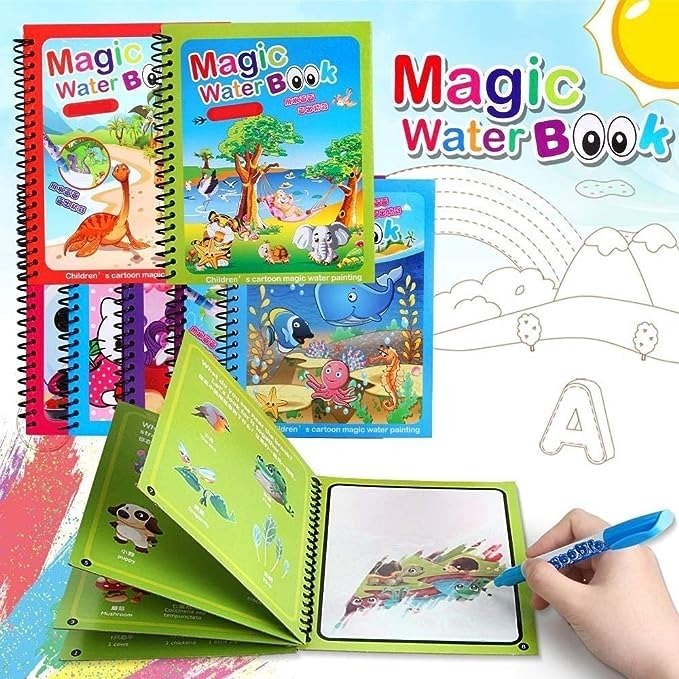 Pack of 3 - Magic Water Coloring Book for Kids