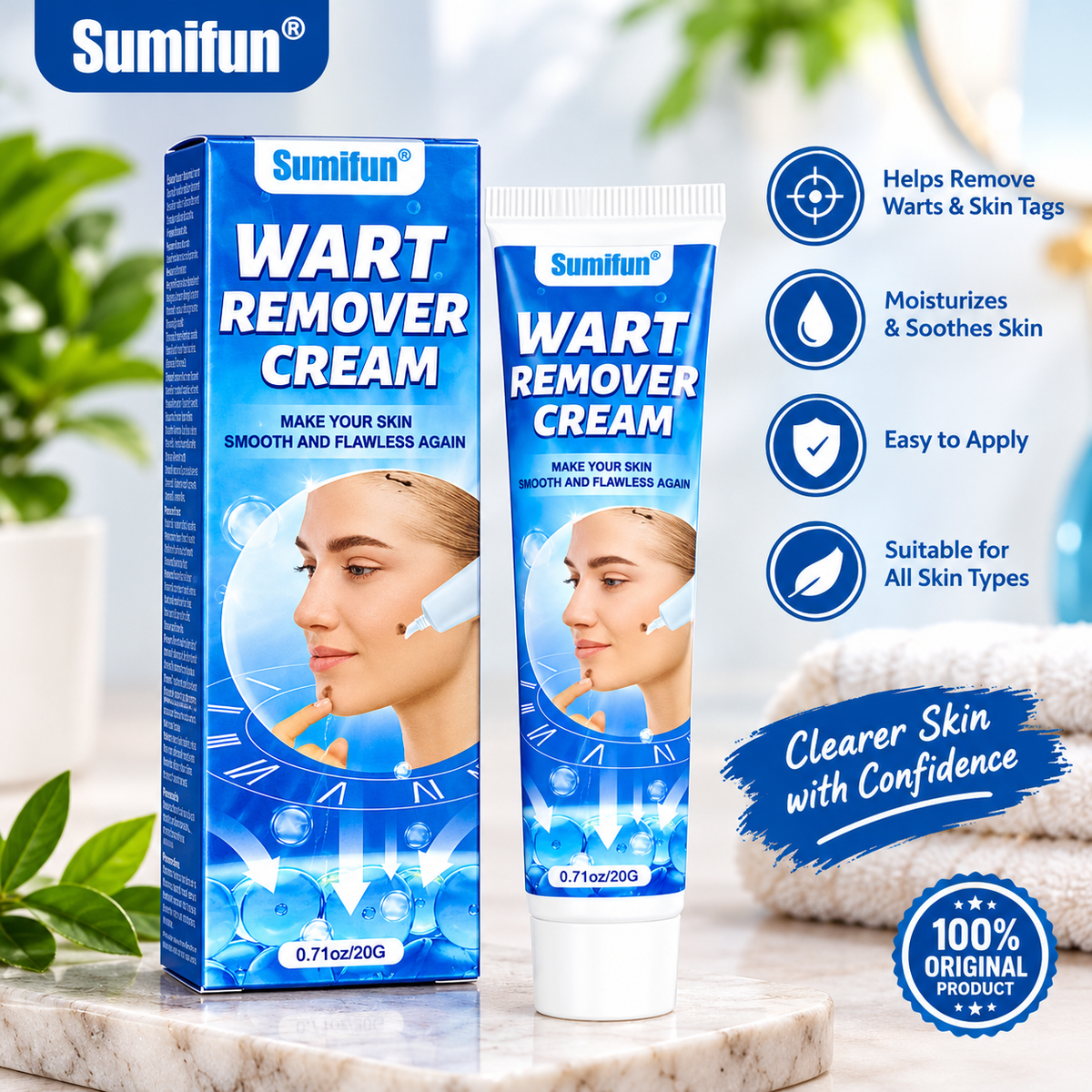 Sumifun Wart Remover Cream 20g – Easy & Convenient Skin Care